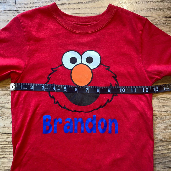 Garanimals Elmo Short-Sleeve T-Shirt with Brandon Embroidered (Size 5T) - Picture 4 of 5
